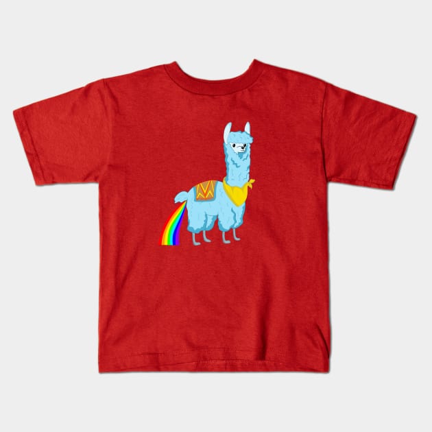 Colorful alpaca Kids T-Shirt by MariRiUA